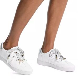Mk Scotty Leather Lace-up Sneakers with Charms.